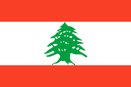 Flag of  lebanon