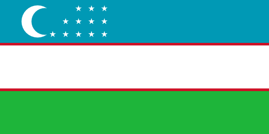 National Flag of Uzbekistan